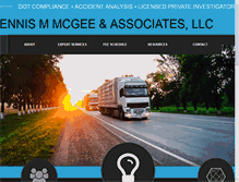 Tablet Screenshot of dennismcgeellc.com